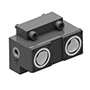 BMT60 BOLT PATTERN 62x70 CAPTO C4 COMPATIBLE DOUBLE HOLDER L=62 mm OFFSET RIGHT HAND